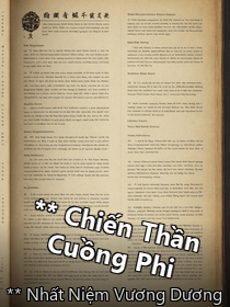 **Tựa sách:** Chiến Thần Cuồng Phi